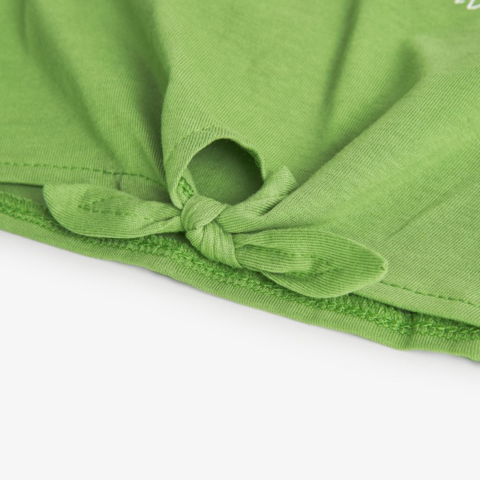 Tricou maneca scurta fete, bumbac better cotton, imprimeu floral, verde, Boboli [5]