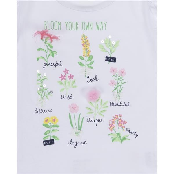 Tricou maneca scurta fete cu imprimeu flori, Ubs2 [3]