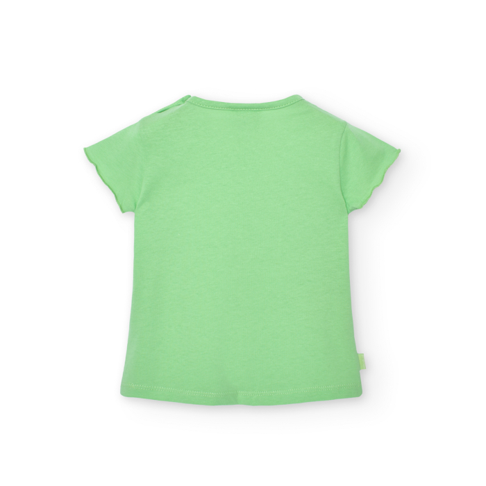 Tricou maneca scurta fetite 1-8 ani, imprimeu ananas, verde, brand Boboli [2]