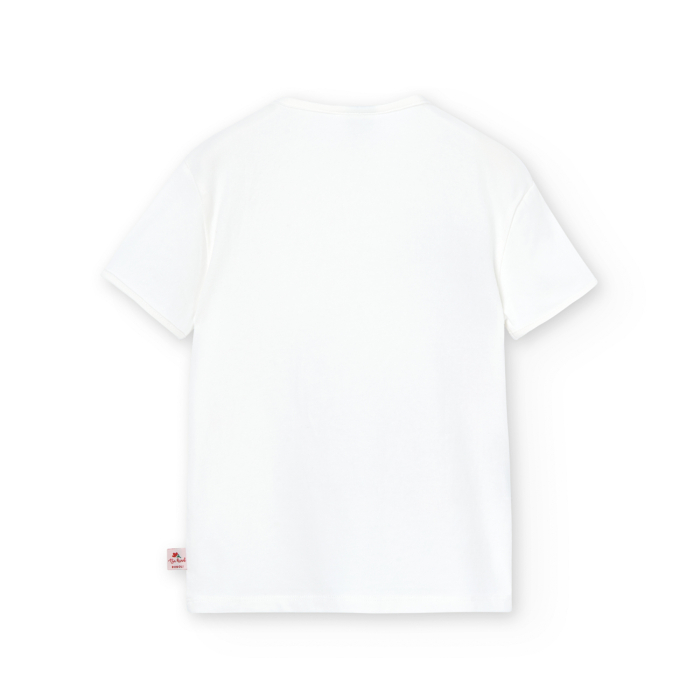Tricou maneca scurta fetite 4-14 ani, imprimeu fetita pe bicicleta, brand Boboli [2]