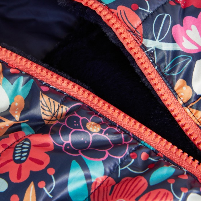 Vesta reversibila fete, imprimeu floral, Boboli [7]