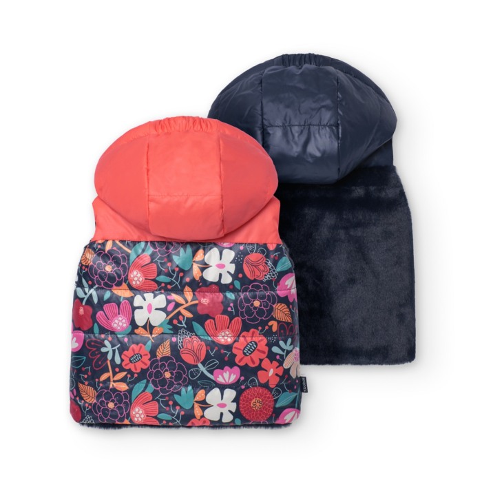 Vesta reversibila fete, imprimeu floral, Boboli [3]