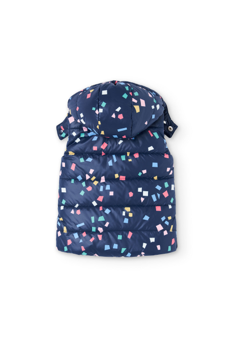 Vesta reversibila fetite, gluga detasabila, antivant, imprimeu multicolor, brand Boboli [4]