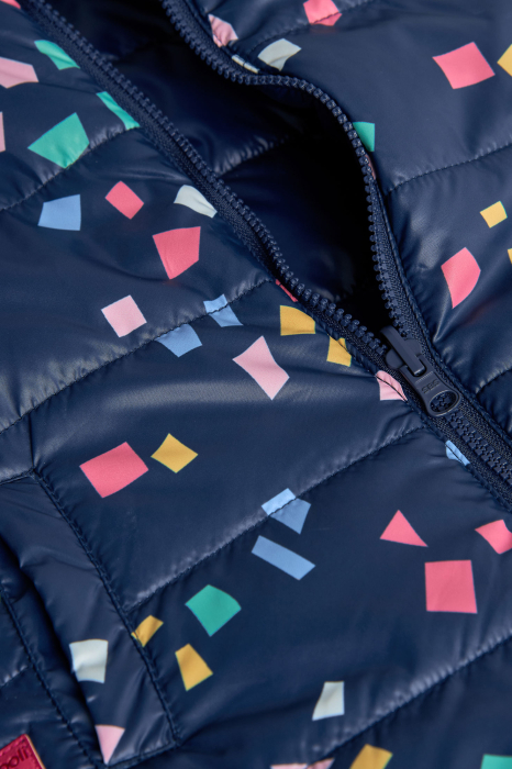 Vesta reversibila fetite, gluga detasabila, antivant, imprimeu multicolor, brand Boboli [8]