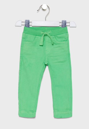 Pantaloni scurti/lungi - Blugi baieti  bumbac, strech, culoare verde, brand Babybol