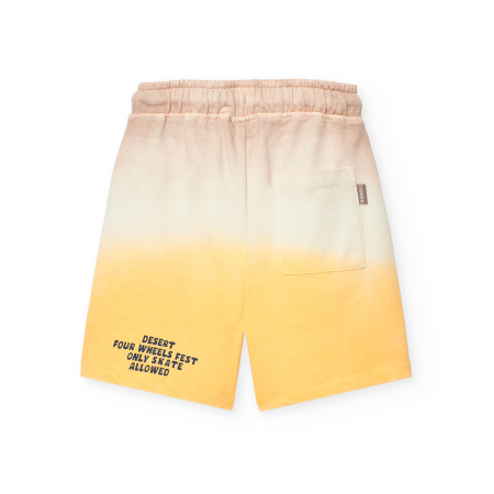 Pantaloni scurti baieti 2-14 ani, bumbac, degradee, bej, brand Boboli [1]