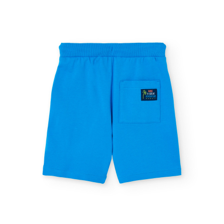 Pantaloni scurti baieti 2-14 ani, bumbac better cotton, albastru, brand Boboli [1]