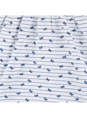 Babybol Rochita cu chilot si bandana, imprimeu fluturi, bumbac soft [2]