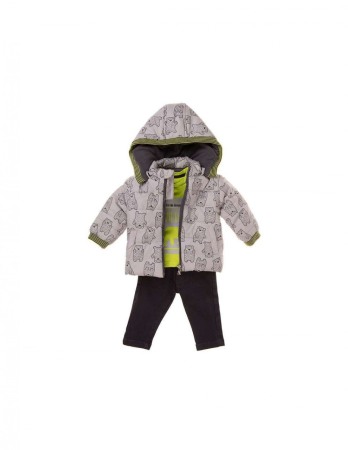 Babybol Set 3 piese baiat, gri [2]