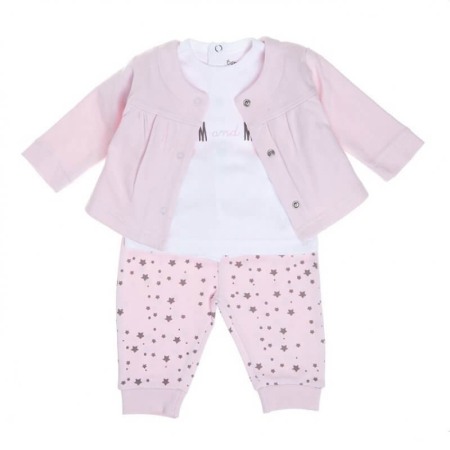 Fete/Baieti 0-24 luni - Babybol Set 3 piese fete 6-18 luni, roz