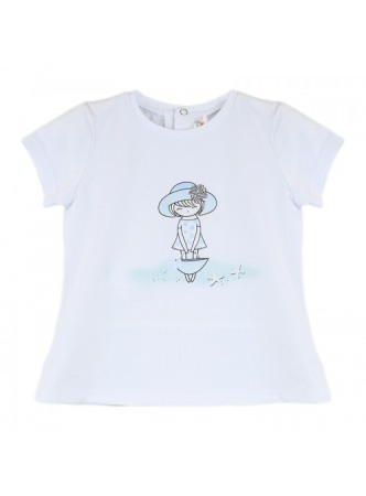 Babybol Set 3 piese fete tricou & pantalon scurt& bandana, navy [3]