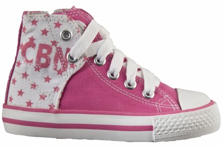 Fete/Baieti 2- 16 ani - Bascheti sport fete roz , taloneta interior, material textil, Ciciban