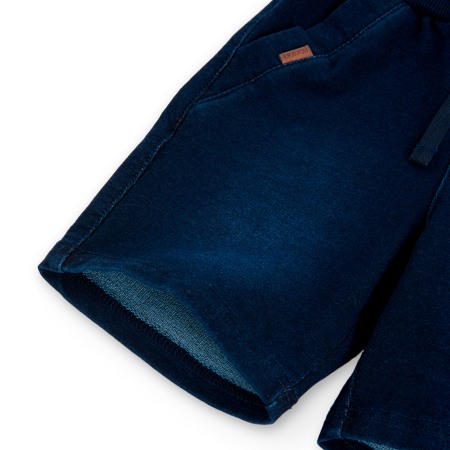 Bermuda baiat, fake denim, darkblue, Boboli [3]