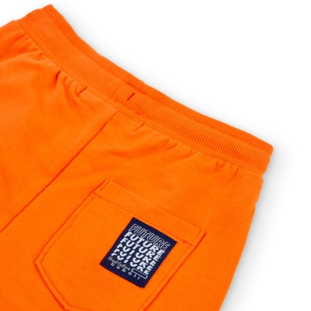 Bermuda bumbac baiat, portocalie, Boboli [3]