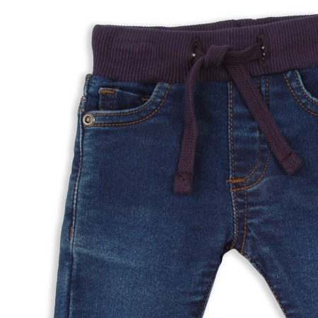 Blugi baieti 3 luni - 6 ani, bumbac, dark blue, Babybol [2]