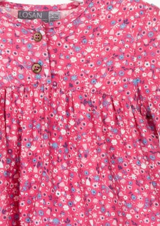 Bluza bebe fetita, imprimeu floral,roz Losan [2]