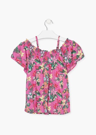 Bluza cu bretelute fete 8-16 ani , imprimeu floral, Losan [1]