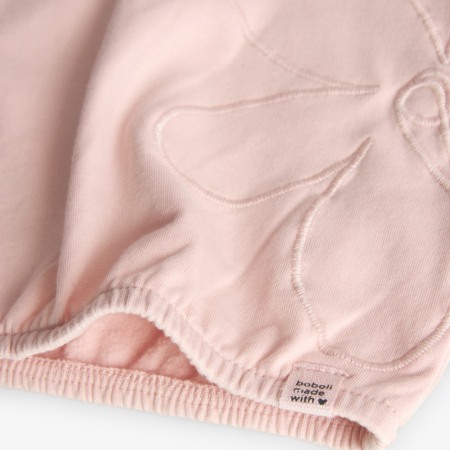 Bluza fete 4-16 ani bumbac vatuit, broderie florala, maneci bufante, roz Boboli [3]