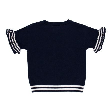 Bluza tricot cu maneca scurta, navy, Boboli [1]