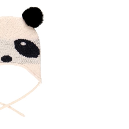 Caciula bebe baiat, panda cu mot, tricot, Boboli [2]