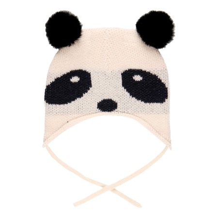 Baieti - Caciula bebe baiat, panda cu mot, tricot, Boboli