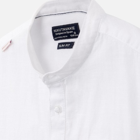 Camasa baiat alba, maneca scurta gluer mao, Mayoral [1]