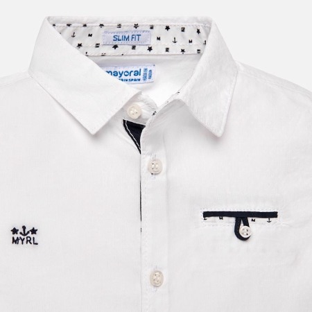 Camasa baiat cu maneca scurta, alba , Mayoral [3]