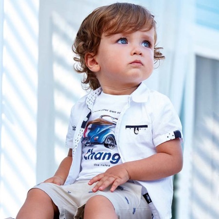 Camasa baiat cu maneca scurta, alba , Mayoral [1]