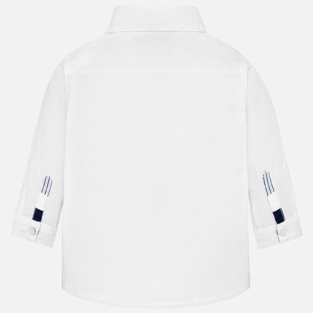 Camasa cu maneca lunga baiat 6-36 luni , Mayoral, alba [1]