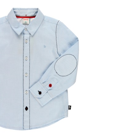 Camasa eleganta baiat, bumbac, bleu, Boboli [2]