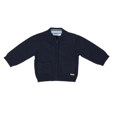 Fete/Baieti 2- 16 ani - Cardigan tricot baiat Babybol, navy