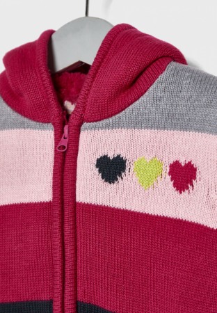 Cardigan tricot fete imblanit , multicolor,Babybol [2]