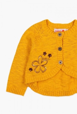 Cardigan tricot fete , mustar, Boboli [2]