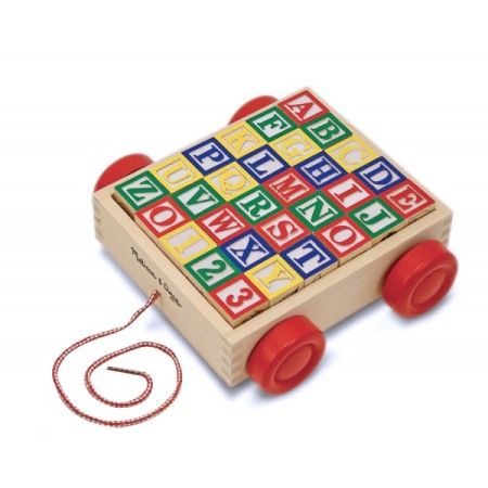 Jucarii / Papusi Nines D'Onil - Carucior Cu Cuburi ABC - Melissa&Doug