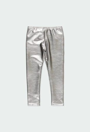 Fete/Baieti 2- 16 ani - Colant ecopiele vatuit fete 4-16 ani, argintiu, brand Boboli