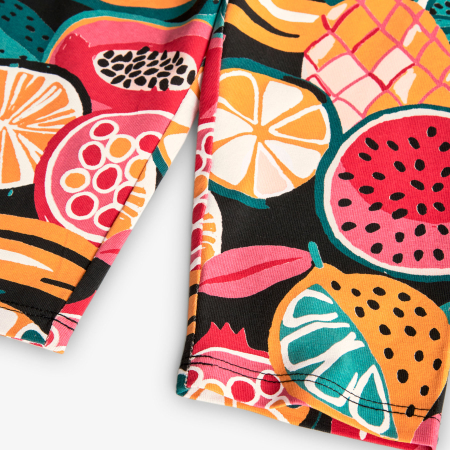 Colant fete 3/4, bumbac, imprimeu fructe, multicolor, brand Boboli [3]