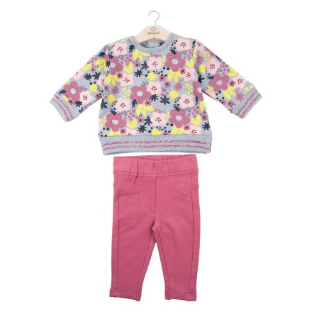 Fete/Baieti 2- 16 ani - Compleu bumbac fete, bluza cu colant, Babybol