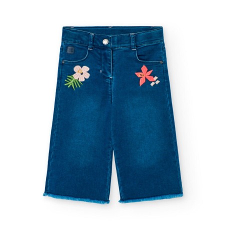 Compleu fete 2 piese, bluza maneca lunga si blugi evazati, brand Boboli [2]