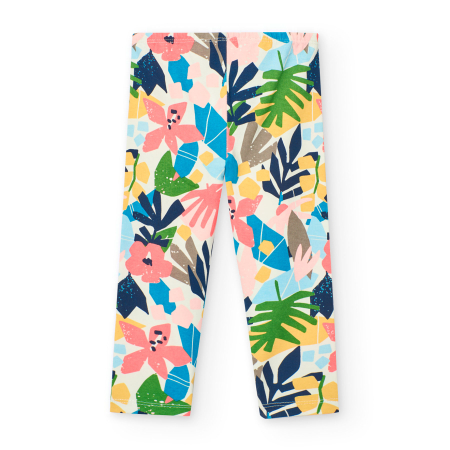 Compleu fetite 1-8 ani primavara, bumbac better, imprimeu floral, brand Boboli [5]