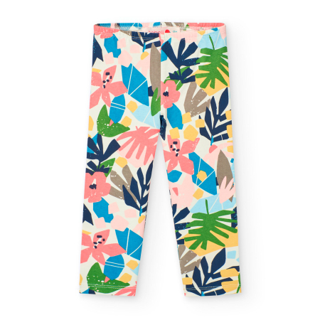 Compleu fetite 1-8 ani primavara, bumbac better, imprimeu floral, brand Boboli [4]