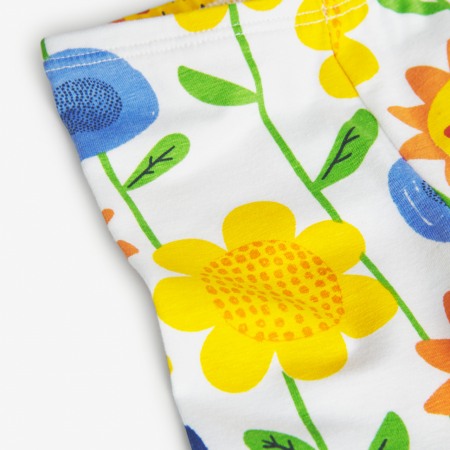 Compleu fetite, bumbac, tricou maneca lunga si colanti, imprimeu floral, Boboli [5]