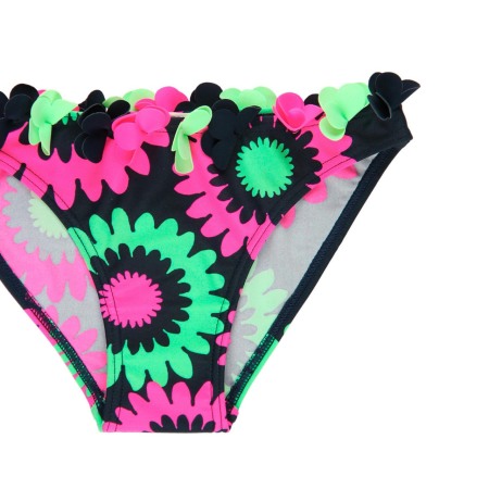 Costum baie 2 piese fete, aplicatii florale, Boboli [3]