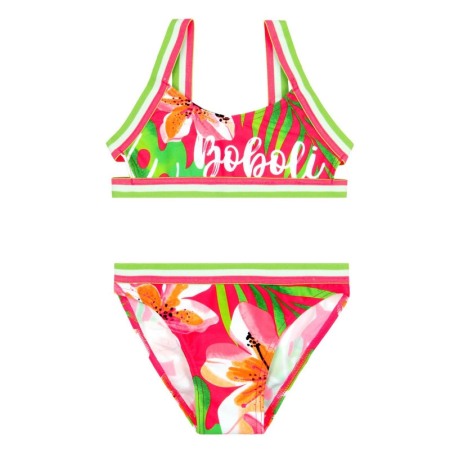 Fete/Baieti 2- 16 ani - Costum baie fete 2 piese , model floral, Boboli