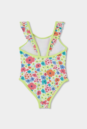 Costum baie fetite intreg cu imprimeu floral multicolor, brand Boboli [1]