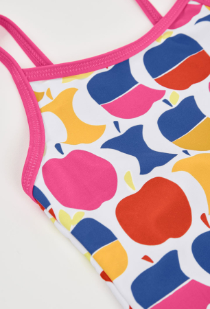 Costum baie fetite intreg cu imprimeu fructe , multicolor, brand Boboli [2]