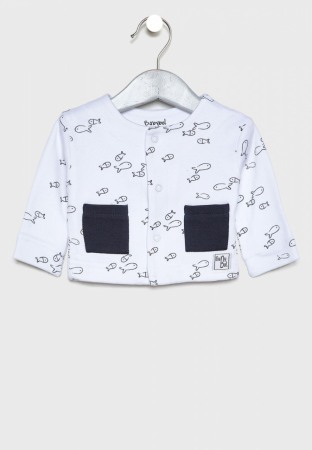 Costumas bebe 3 piese, imprimeu pestisori, Babybol [1]