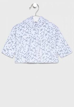 Costumas bebe fetita 3 piese 0-12 luni, imprimeu stelute, Babybol [1]