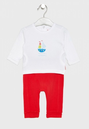 Set 2/3 piese maneca lunga - Costumas bumbac 2 piese baiat Babybol