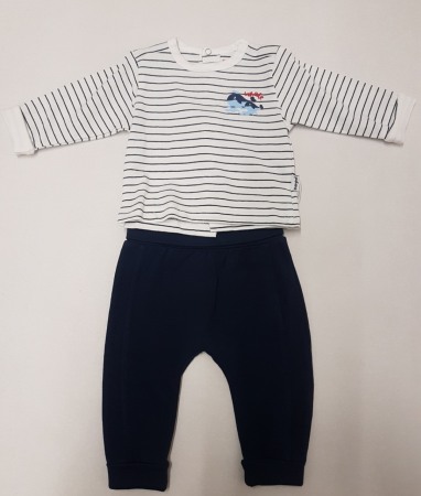 Set 2/3 piese maneca lunga - Costumas bumbac 2 piese bebe baiat Babybol