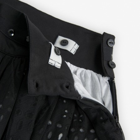 Fusta brodata cu tulle negru, fete 4-16 ani, gama CHIC, Boboli [3]